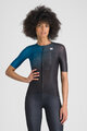 SPORTFUL Kolesarski dres s kratkimi rokavi - LIGHT W - modra/črna