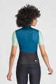SPORTFUL Kolesarski dres s kratkimi rokavi - SUPERGIARA LOGO W - modra/zelena