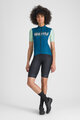 SPORTFUL Kolesarski dres s kratkimi rokavi - SUPERGIARA LOGO W - modra/zelena