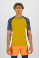 KARPOS Kolesarska  majica s kratkimi rokavi - LAVAREDO - rumena/črna