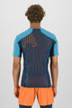 KARPOS Kolesarska  majica s kratkimi rokavi - LAVAREDO - črna/modra