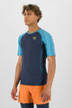 KARPOS Kolesarska  majica s kratkimi rokavi - LAVAREDO - črna/modra