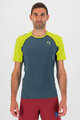 KARPOS Kolesarska  majica s kratkimi rokavi - LAVAREDO - zelena/rumena