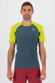 KARPOS Kolesarska  majica s kratkimi rokavi - LAVAREDO - zelena/rumena