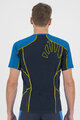 KARPOS Kolesarska  majica s kratkimi rokavi - LAVAREDO - črna/modra