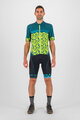 KARPOS Kolesarski dres s kratkimi rokavi - JUMP - rumena/modra