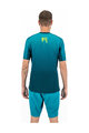 KARPOS Kolesarski dres s kratkimi rokavi - VERVE - turkizna