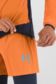 KARPOS Kolesarska  vetru odporna jakna - LOT EVO - oranžna/črna