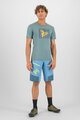 KARPOS Kolesarska  majica s kratkimi rokavi - VAL FEDERIA - zelena/rumena