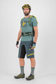 KARPOS Kolesarska  majica s kratkimi rokavi - VAL FEDERIA - zelena/rumena