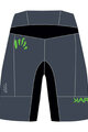 KARPOS Kolesarske kratke hlače brez naramnic - VAL VIOLA - črna