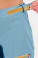 KARPOS Kolesarske kratke hlače brez naramnic - VAL VIOLA - svetlo modra
