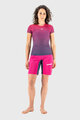 KARPOS Kolesarske kratke hlače brez naramnic - VAL VIOLA - rožnata