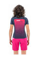 KARPOS Kolesarski dres s kratkimi rokavi - VERVE EVO W - modra/rožnata
