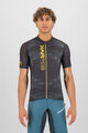 KARPOS Kolesarski dres s kratkimi rokavi - GREEN FIRE - črna/rumena
