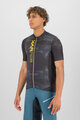 KARPOS Kolesarski dres s kratkimi rokavi - GREEN FIRE - črna/rumena