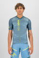 KARPOS Kolesarski dres s kratkimi rokavi - GREEN FIRE - rumena/modra