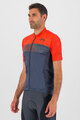 KARPOS Kolesarski dres s kratkimi rokavi - GREEN FIRE - rdeča/siva