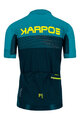 KARPOS Kolesarski dres s kratkimi rokavi - GREEN FIRE - modra