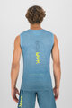 KARPOS Kolesarska  majica brez rokavov - VERVE MESH - modra