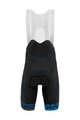 KARPOS Kolesarske kratke hlače z naramnicami - VERVE EVO - črna/modra