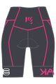 KARPOS Kolesarske kratke hlače brez naramnic - VERVE EVO W - modra/rožnata