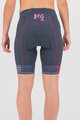 KARPOS Kolesarske kratke hlače brez naramnic - VERVE EVO W - modra/rožnata