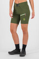 KARPOS Kolesarske kratke hlače brez naramnic - VAL DI DENTRO W - zelena
