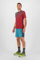 KARPOS Kolesarska  majica s kratkimi rokavi - LAVAREDO ULTRA - rdeča/modra