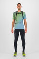 KARPOS Kolesarska  majica s kratkimi rokavi - LAVAREDO ULTRA - zelena/modra