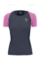 KARPOS Kolesarska  majica s kratkimi rokavi - LAVAREDO EVO W - črna/rožnata