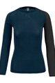 KARPOS Kolesarska  majica z dolgimi rokavi - DINAMICO MERINO 130 W - modra/črna