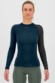 KARPOS Kolesarska  majica z dolgimi rokavi - DINAMICO MERINO 130 W - modra/črna