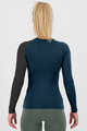 KARPOS Kolesarska  majica z dolgimi rokavi - DINAMICO MERINO 130 W - modra/črna
