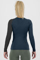 KARPOS Kolesarska  majica z dolgimi rokavi - DINAMICO MERINO 130 W - modra/črna