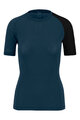 KARPOS Kolesarska  majica s kratkimi rokavi - DINAMICO MERINO 130 W - modra/črna