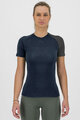 KARPOS Kolesarska  majica s kratkimi rokavi - DINAMICO MERINO 130 W - modra/črna