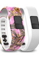 GARMIN komplet zapestnic - PINKCAMO/WHITE - rožnata/bela