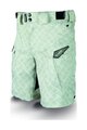 HAVEN Kolesarske kratke hlače brez naramnic - CUBES - zelena