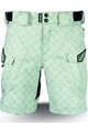 HAVEN Kolesarske kratke hlače brez naramnic - CUBES - zelena
