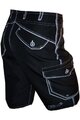 HAVEN Kolesarske kratke hlače brez naramnic - COMPETITOR - črna/bela