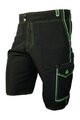 HAVEN Kolesarske kratke hlače brez naramnic - COMPETITOR - črna/zelena
