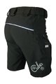 HAVEN Kolesarske kratke hlače brez naramnic - CUBES II - črna