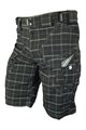 HAVEN Kolesarske kratke hlače brez naramnic - CUBES II - črna/siva