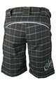 HAVEN Kolesarske kratke hlače brez naramnic - CUBES II - črna/siva