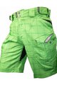 HAVEN Kolesarske kratke hlače brez naramnic - CUBES II - zelena