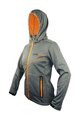 HAVEN Kolesarska  podaljšana jakna - THERMOTEC WOMEN - siva/oranžna