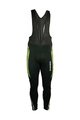 HAVEN Kolesarske dolge hlače z naramnicami - ISOLEERA - črna/zelena