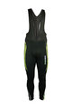 HAVEN Kolesarske dolge hlače z naramnicami - ISOLEERA - črna/zelena