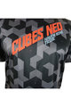 HAVEN Kolesarski dres s kratkimi rokavi - CUBES NEO SHORT - črna/rdeča